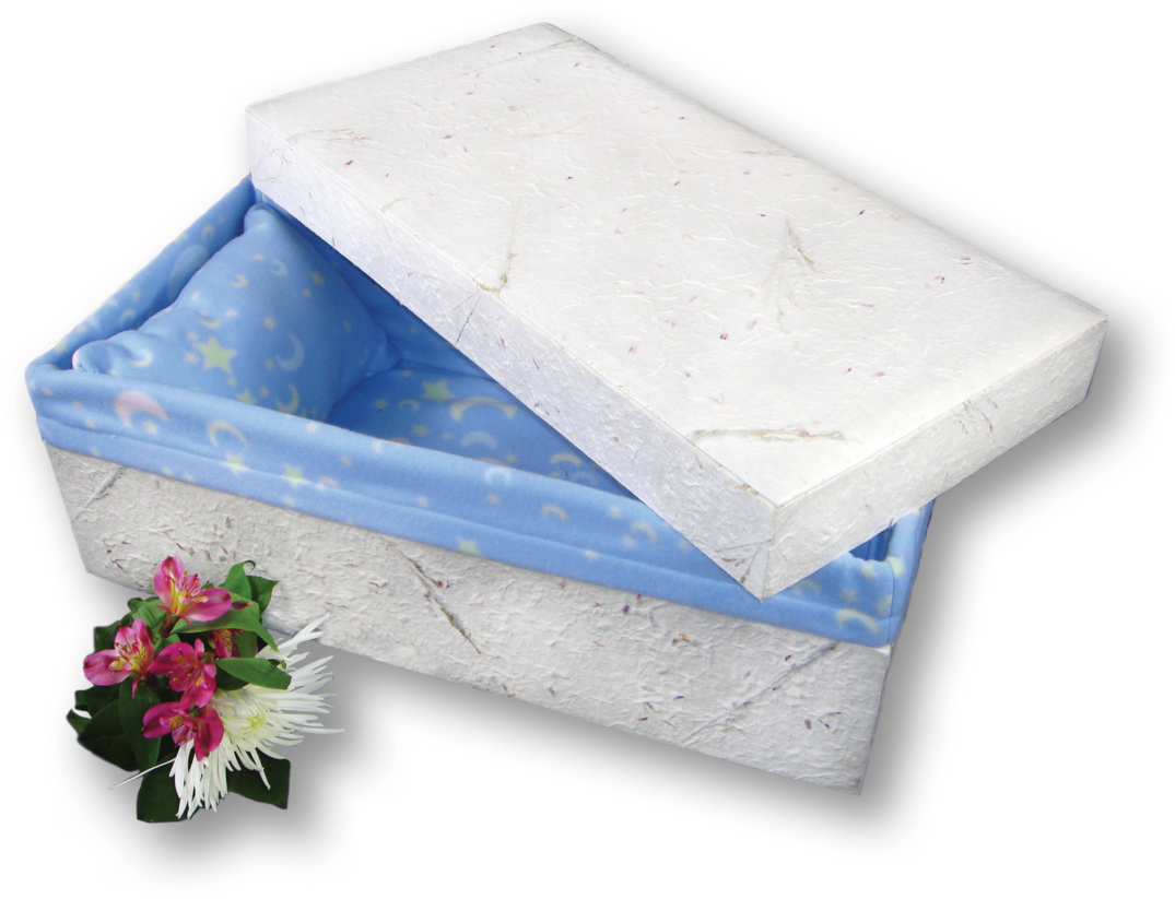 22" Handmade Paper Casket - Coffin (2048x842), Png Download