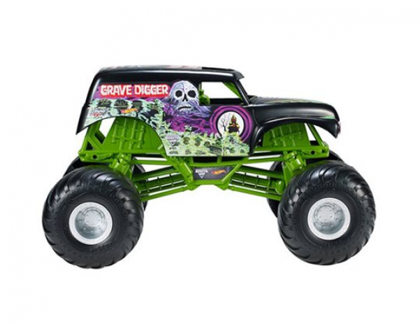 Hot Wheels Monster Jam Giant Grave Digger Truck (600x600), Png Download