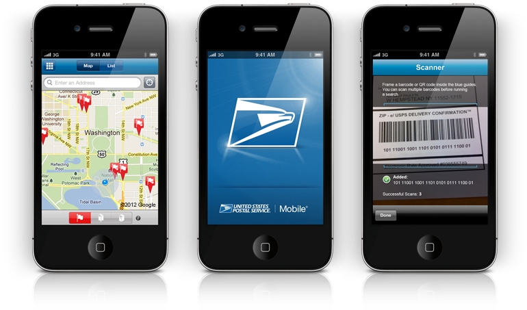 Usps Mobile (899x462), Png Download
