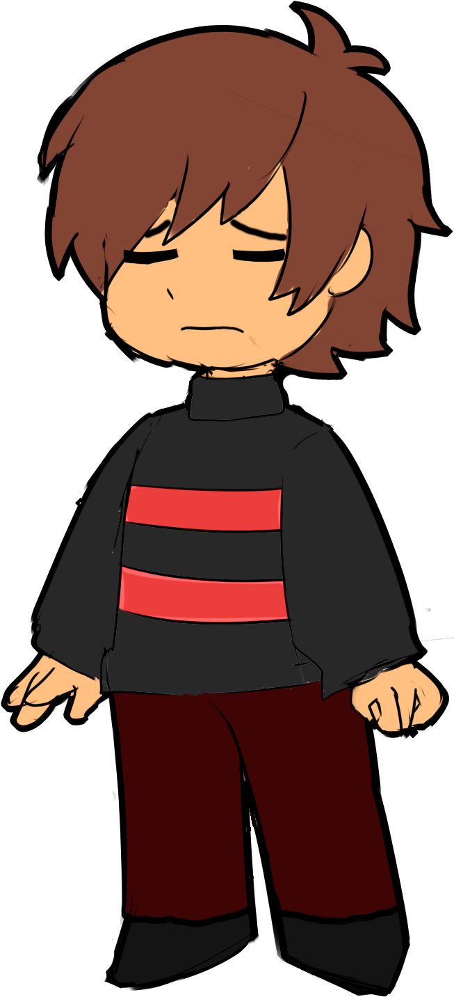 Frisk - Frisk Underfell (691x1459), Png Download