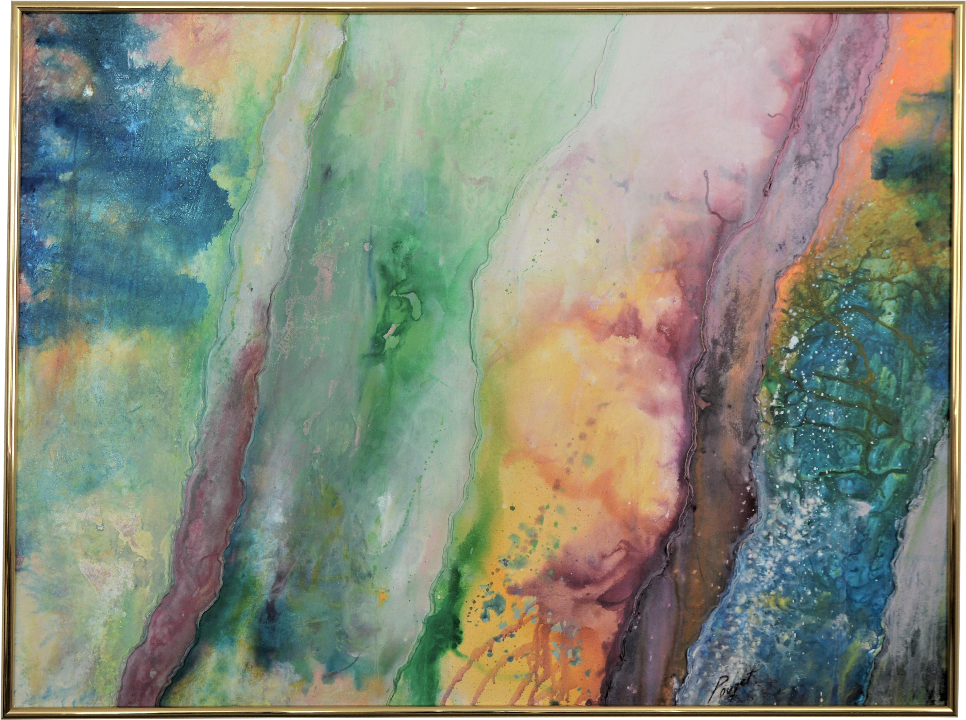 Large Scale Vintage Contemporary Abstract Expressionist - Contemporary Art (3494x2604), Png Download