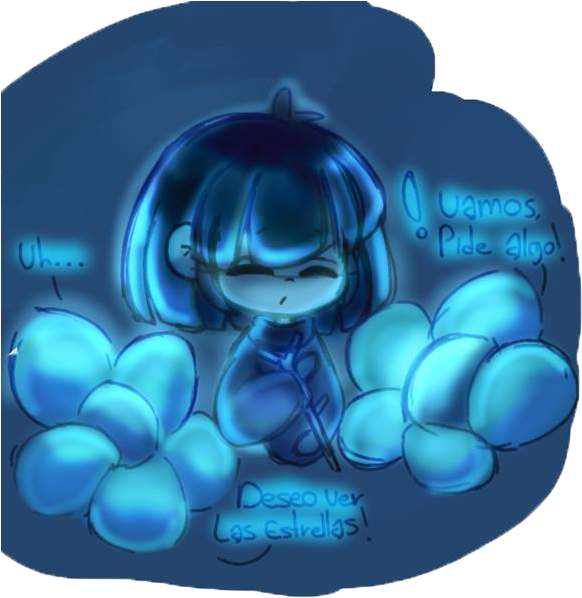 Frisk Waterfall By Acane - Undertale Sans Y Frisk Waterfall (603x609), Png Download