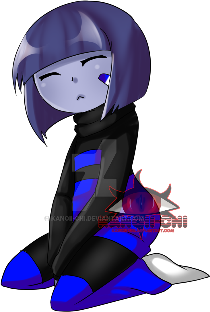 At Negatale Frisk By Kanoii Chi-d9q67mo - Cartoon (1024x1434), Png Download