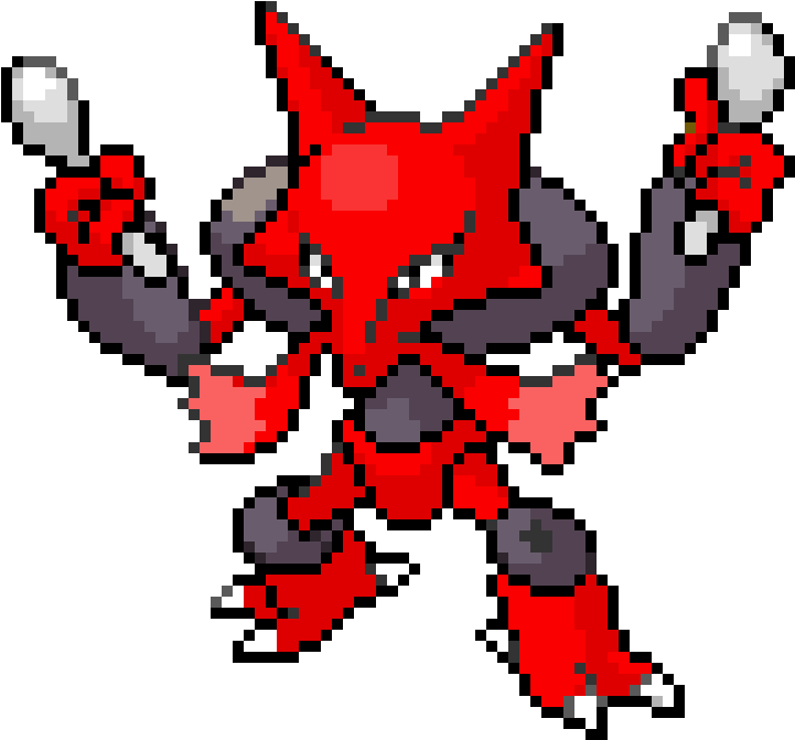 Red Alakazam - Pixel Art (750x680), Png Download