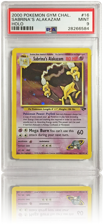 Alakazam Original Pokemon Card (498x937), Png Download