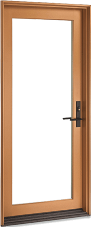 Marvin Contemporary Door - Swinging Patio Door (360x451), Png Download