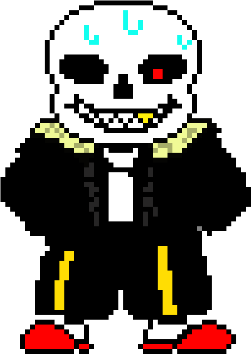 Uf Sans - Uf Sans Pixel Art (570x750), Png Download