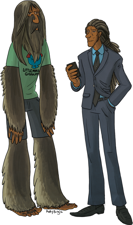 Artwork By Kory Bing - Sasquatch Female (500x809), Png Download