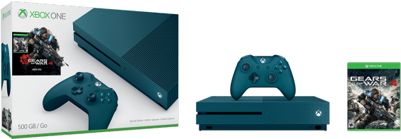 Gamestop Black Friday 2016 Deals - Blue Xbox One Gears Of War (600x222), Png Download