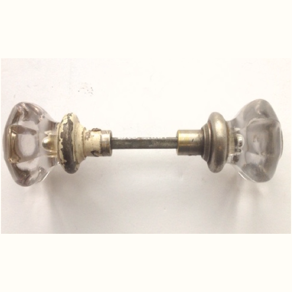 Antique 1900 Slip On Octagonal Glass Door Knob - Antique (577x577), Png Download