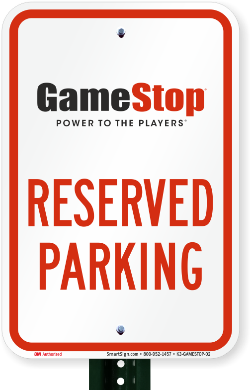Reserved Parking Sign, Gamestop - Hotel Parking Signage (800x800), Png Download