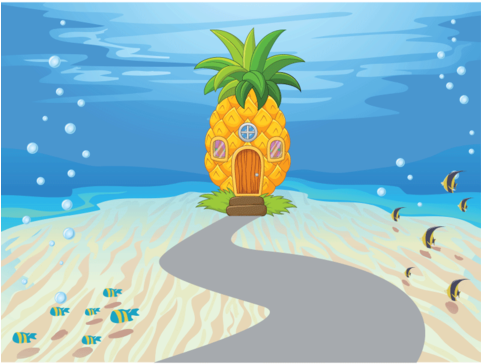 Spongebob Pineapple House Lookalike Wheelchair Costume - Spongebob's Pineapple (480x480), Png Download