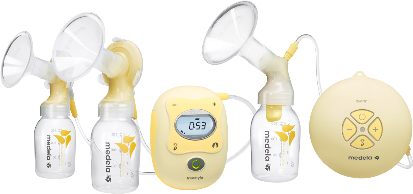 Breast Pumps - Medela Electrical Breast Pump Freestyle (1400x749), Png Download