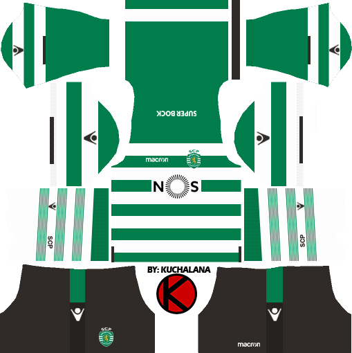 Sporting Cp Kits 2017/18 - Dream League Soccer Kits Borussia Dortmund 2019 (509x510), Png Download