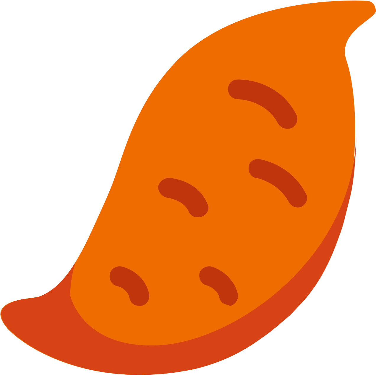 28 Collection Of Sweet Potato Clipart Png - Sweet Potato Icon (1600x1600), Png Download