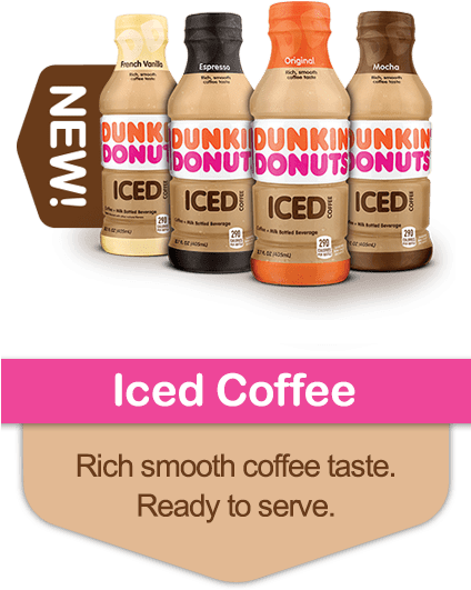 Dunkin Donuts Products Ground Coffee Iced Coffee - Dunkin Donuts Bottled Ice Coffee (espresso) (423x569), Png Download