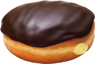 Dunkin Donuts Clipart Cream Filled Donut - Boston Cream Donut Png (500x500), Png Download