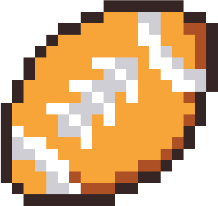 Bola De Futebol Americano Png Pixel Freetoedi - Jacksepticeye Sam Pixel Art (1045x1024), Png Download