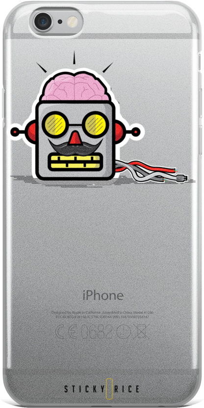 Robot Head Iphone Case - Iphone 6s (1000x1000), Png Download