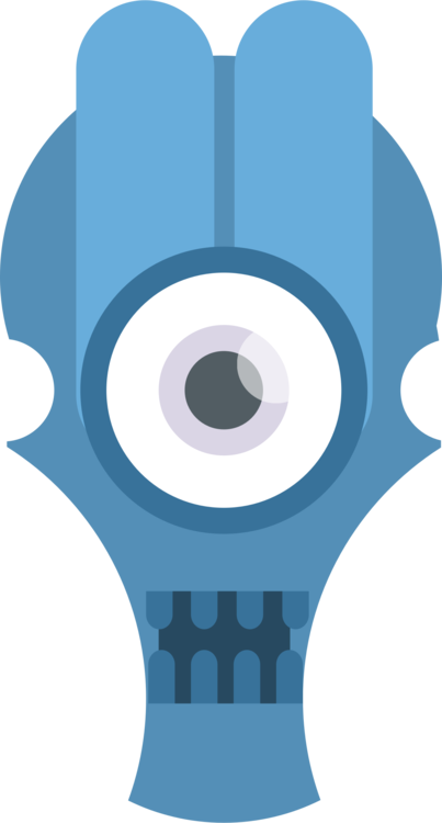 Eye Face Mouth Nose Head - Clip Art (403x750), Png Download