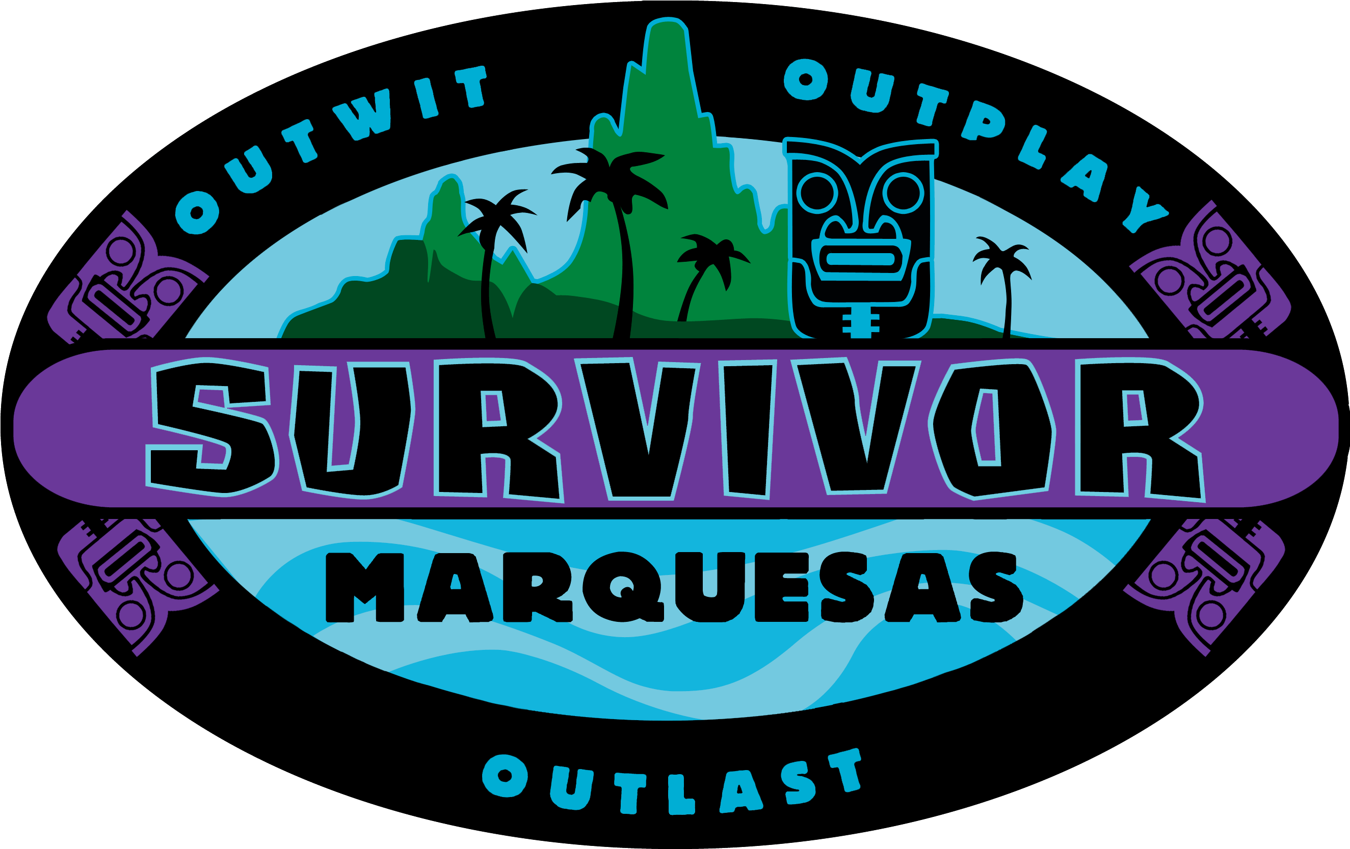 Survivor Png - Survivor Marquesas Logo (2824x1776), Png Download