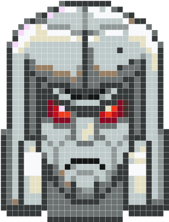 Robot Head - Lucha Libre (365x450), Png Download