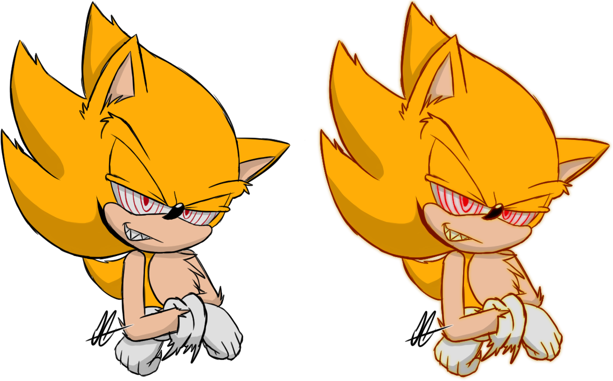 Fleetway Super Sonic Doodle - Super Sonic Hd Transparent (1302x788), Png Download