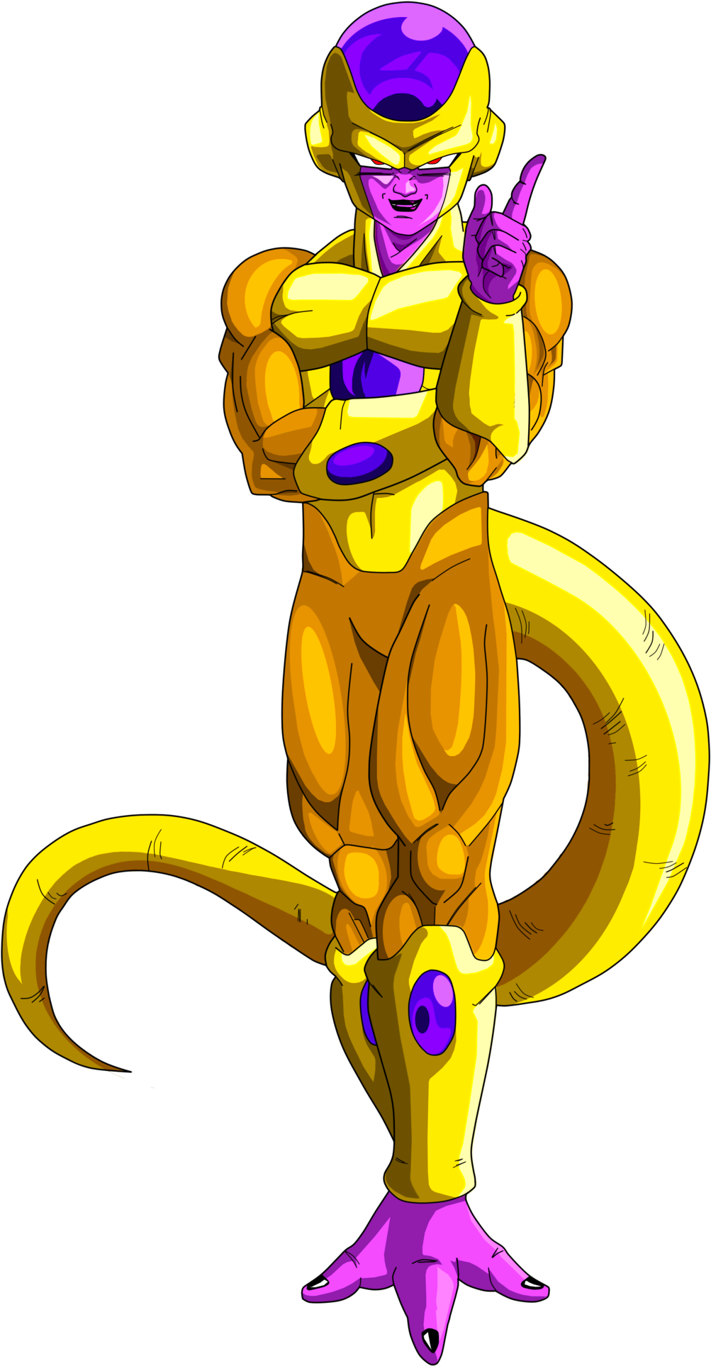 No Caption Provided - Gold Freezer Dragon Ball (1024x1930), Png Download