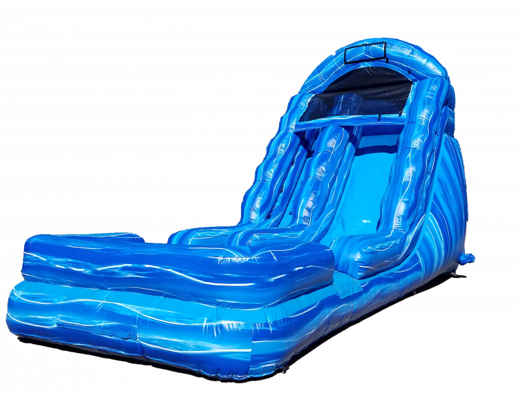 18ft Blue Marble Water Slide - House Of Bounce Canyon Lake (750x570), Png Download