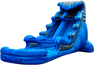 20ft Tidal Wave Water Slide - Water (400x400), Png Download