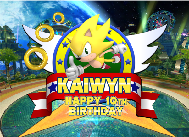 Super Sonic The Hedgehog - Cake (600x600), Png Download