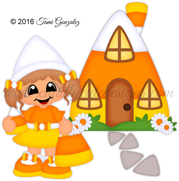 Candy Corn Cutie - Candy Corn (600x600), Png Download