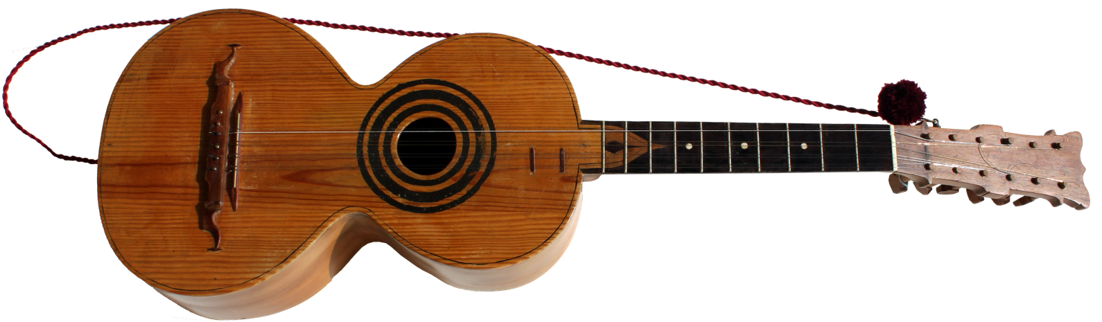 The Campaniça Viola Has 5 Strings Orders - Acoustic Guitar (1600x623), Png Download