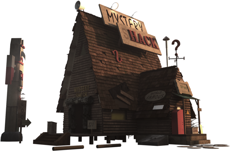 Mystery Shack - Gravity Falls Cabaña Del Misterio (820x528), Png Download