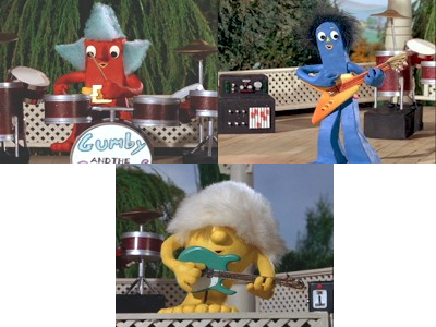 The Clayboys Are Gumby's Rock Band In Gumby - Cartoon (400x300), Png Download