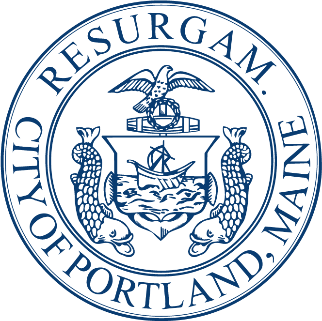 Navy - City Of Portland Maine Logo (770x715), Png Download