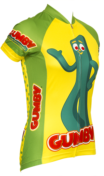 Retro Women's Gumby Cycling Jersey - Illustration (600x600), Png Download