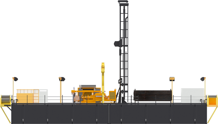Installed With Drilling Equipment - Cargo Ship (1300x575), Png Download