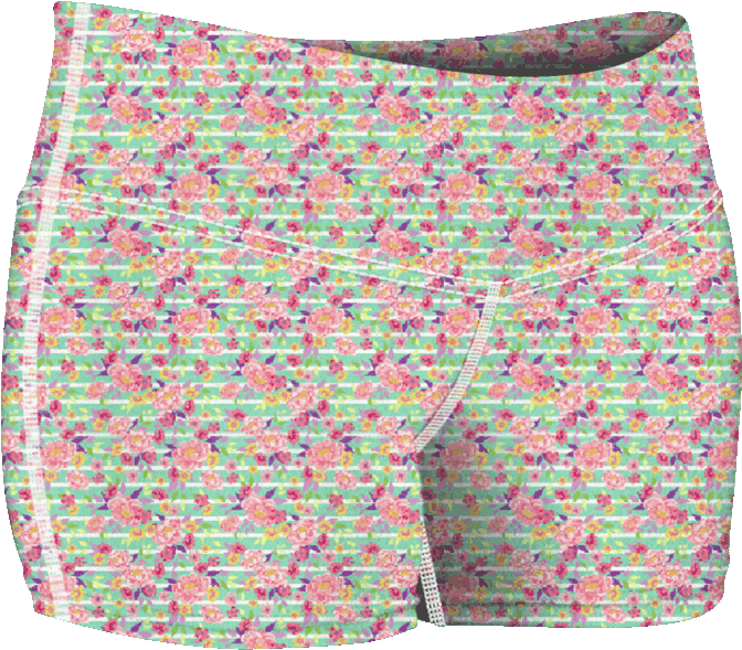 “peony Showers Mint” Shorts - Siser Patterned Heat Transfer Vinyl - 'peony Showers (800x757), Png Download