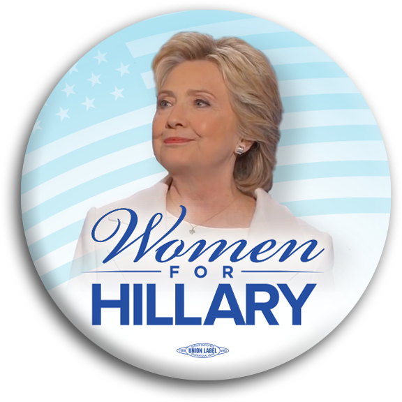 Women For Hillary Photo Button - Pamper Hamper - Moet Nooit Moed Metal Plaque (600x600), Png Download
