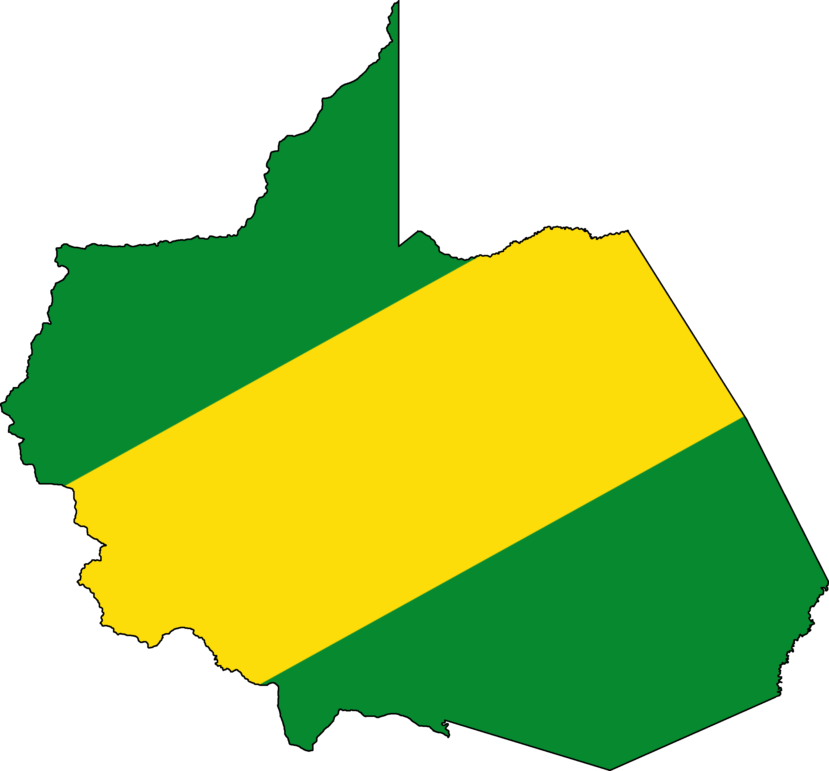 Flag Map Of Madre De Dios (2731x2538), Png Download