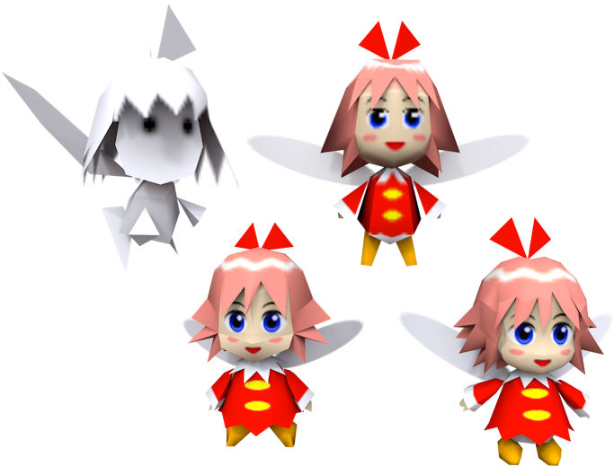 Download Zip Archive - Kirby Ribbon Model (750x650), Png Download