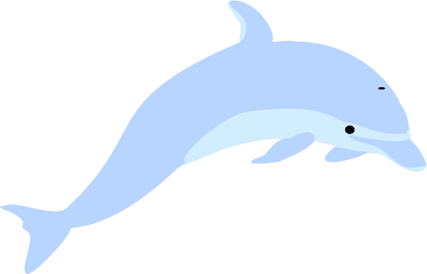 Clipart Dolphin Gray Dolphin - Grey Dolphin Clipart (600x386), Png Download