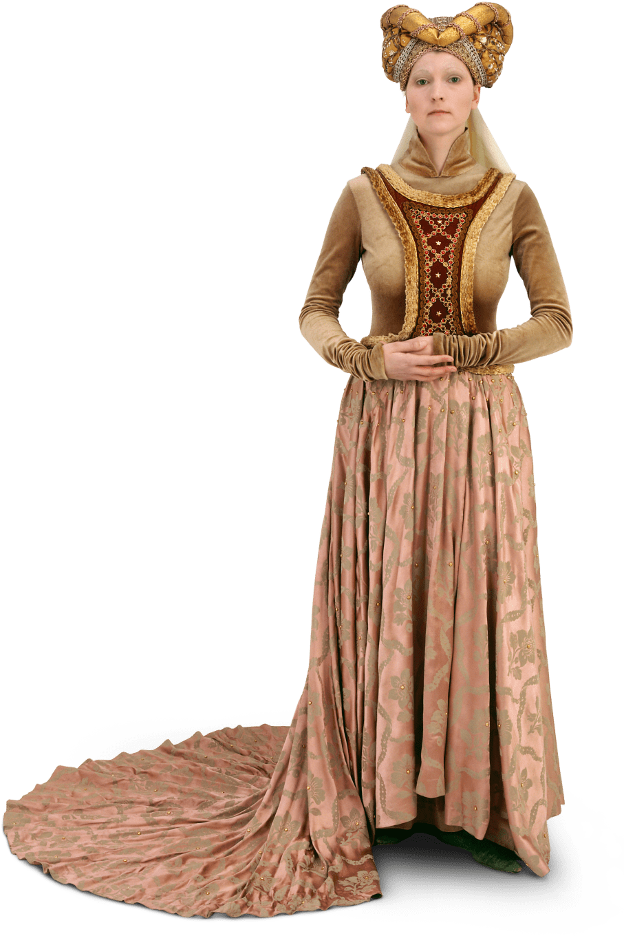 Medieval Lady Of The Castle (960x1439), Png Download