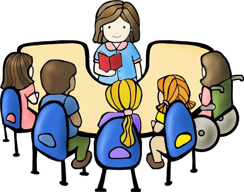 Reading Group Clipart - Student Clipart Transparent Background (800x631), Png Download