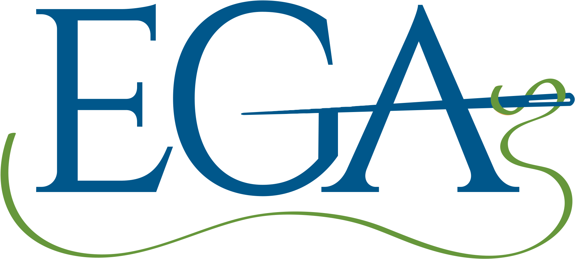 Embroiderers' Guild Of America Logo - Embroiderers Guild Of America Logo (2228x1188), Png Download