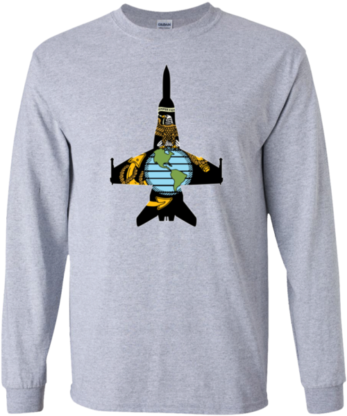 F/a 18 Hornet & Ega Long Sleeve T Shirt For Military - Can't Scare Me (600x600), Png Download