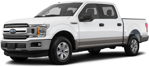 2018 Ford F-150 Xlt - Ford F150 2014 White (640x316), Png Download