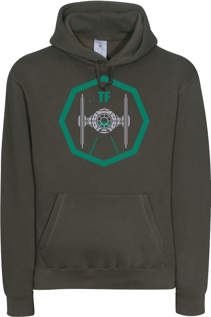 Jensmayor Tie Fighter Sweatshirt B&c Hooded - Hoodie (1044x1044), Png Download