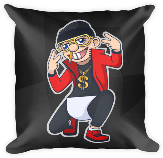 Jeffy The Rapper Pillow - Square Pillow (600x600), Png Download